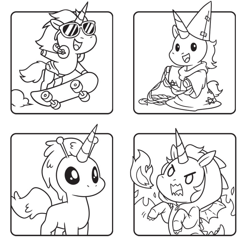 Unstable Unicorns for Kids Coloring Book