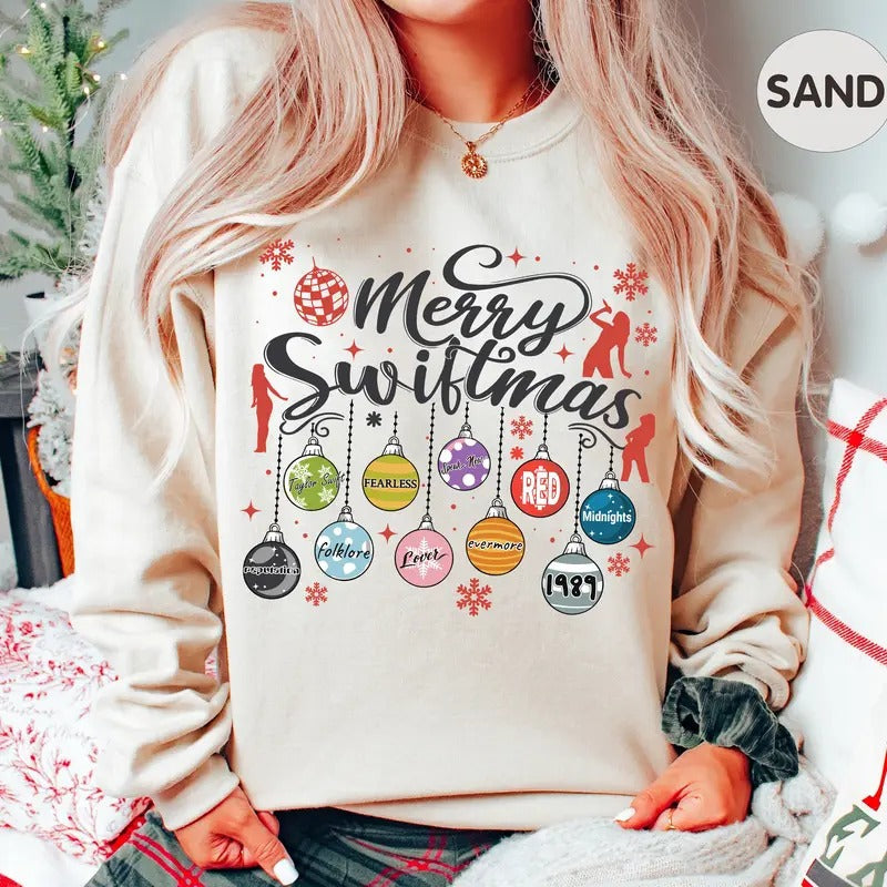 Ugly Merry Swiftmas TS 1989 Swiftmas Her T-Shirts