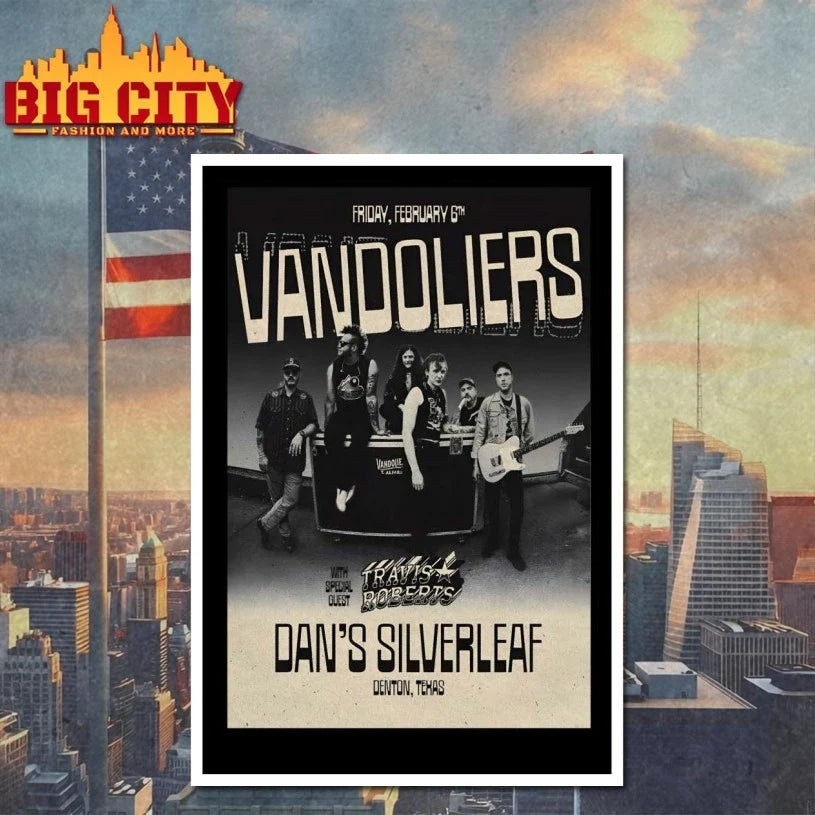 Vandoliers Dan’s Silverleaf In Denton TX Feb 6 2026 Poster t-shirt