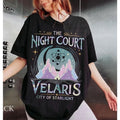 Velaris Night Court Acotar Shirt Velaris Night Court Shirt Court Dreams Inner Circle Acotar Fun Graphics T-Shirts