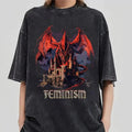 Vintage 90s Feminism Dragon Fantasy Funny Gag Shirt Dragon Shirt Feminism Meme Shirt Gag Shirt Shirt Top Womenswear T-Shirts