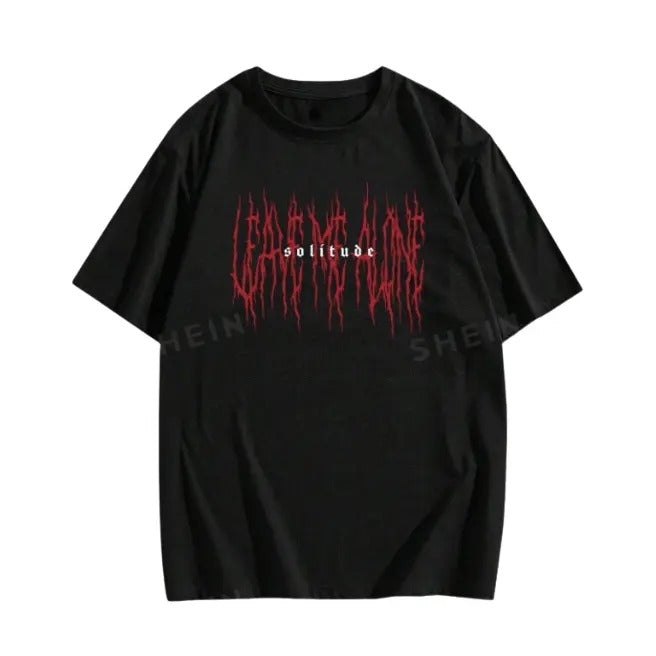 Vintage Goth Letter Y2k Top Womenswear Underwear Cotton Polyester Streetwear T-Shirts