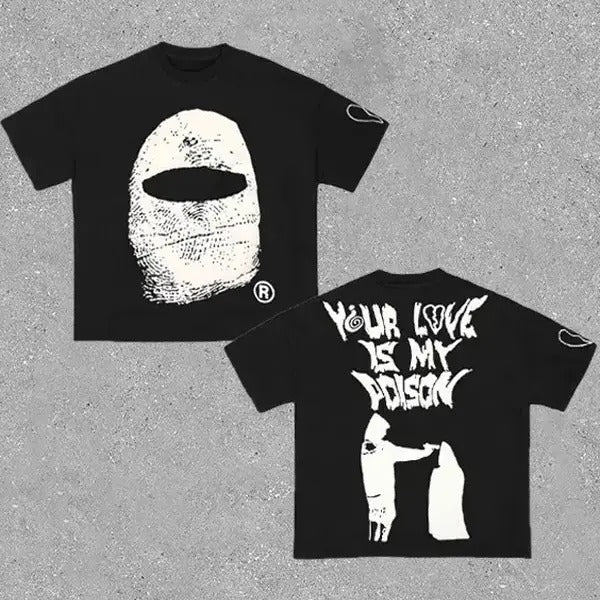 Vintage Love Is Poison Cotton Menswear T-Shirts