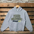 Vintage NCAA Purdue Boilermakers Purdue Hooded Purdue Boilermakers Logo Print Purdue Boilermakers Football Gray T-Shirts