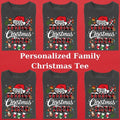 Vintage Personalized Family Custom Name Matching Family Xmas Shirt Womenswear Top T-Shirts