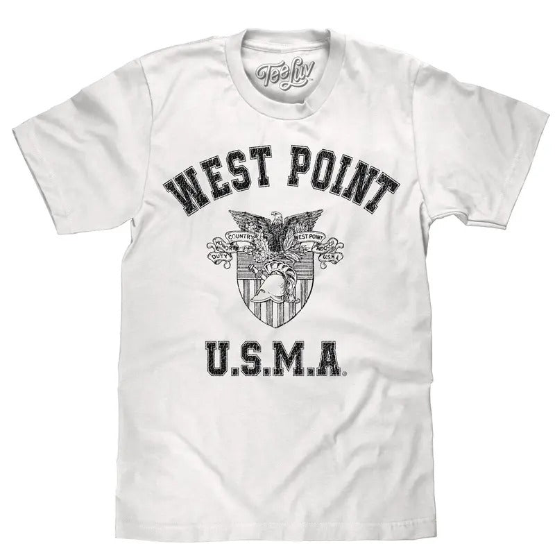 West Point U.S.M. White T-Shirts