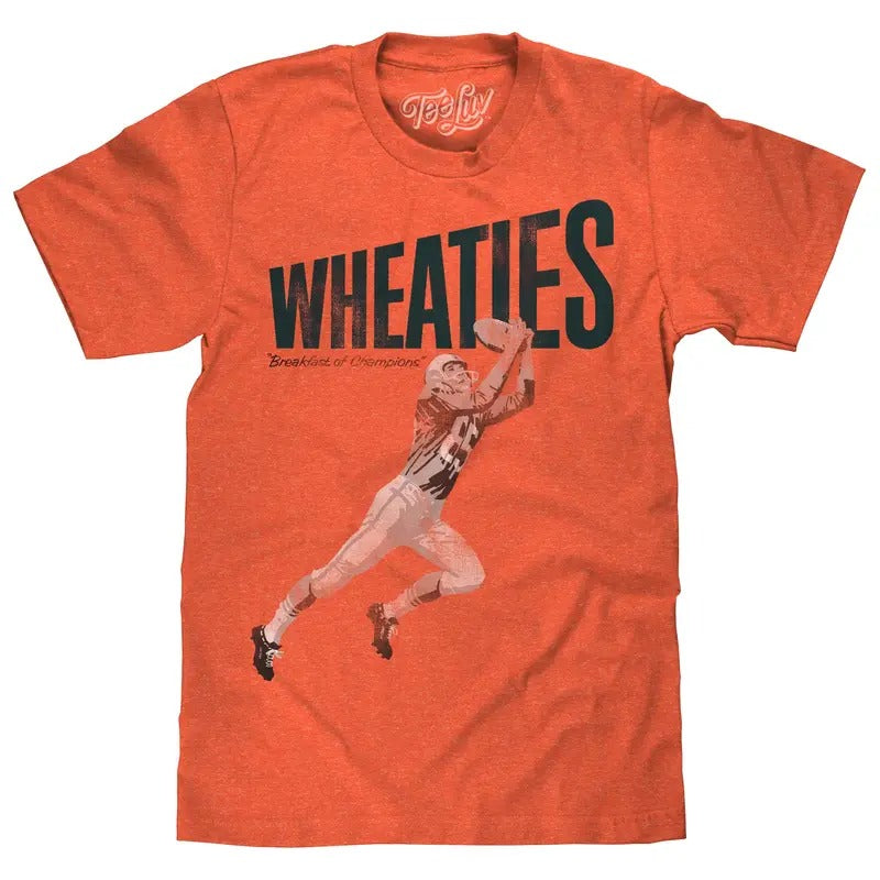 Wheaties Breakfast Champions Football Player Orange T-Shirts