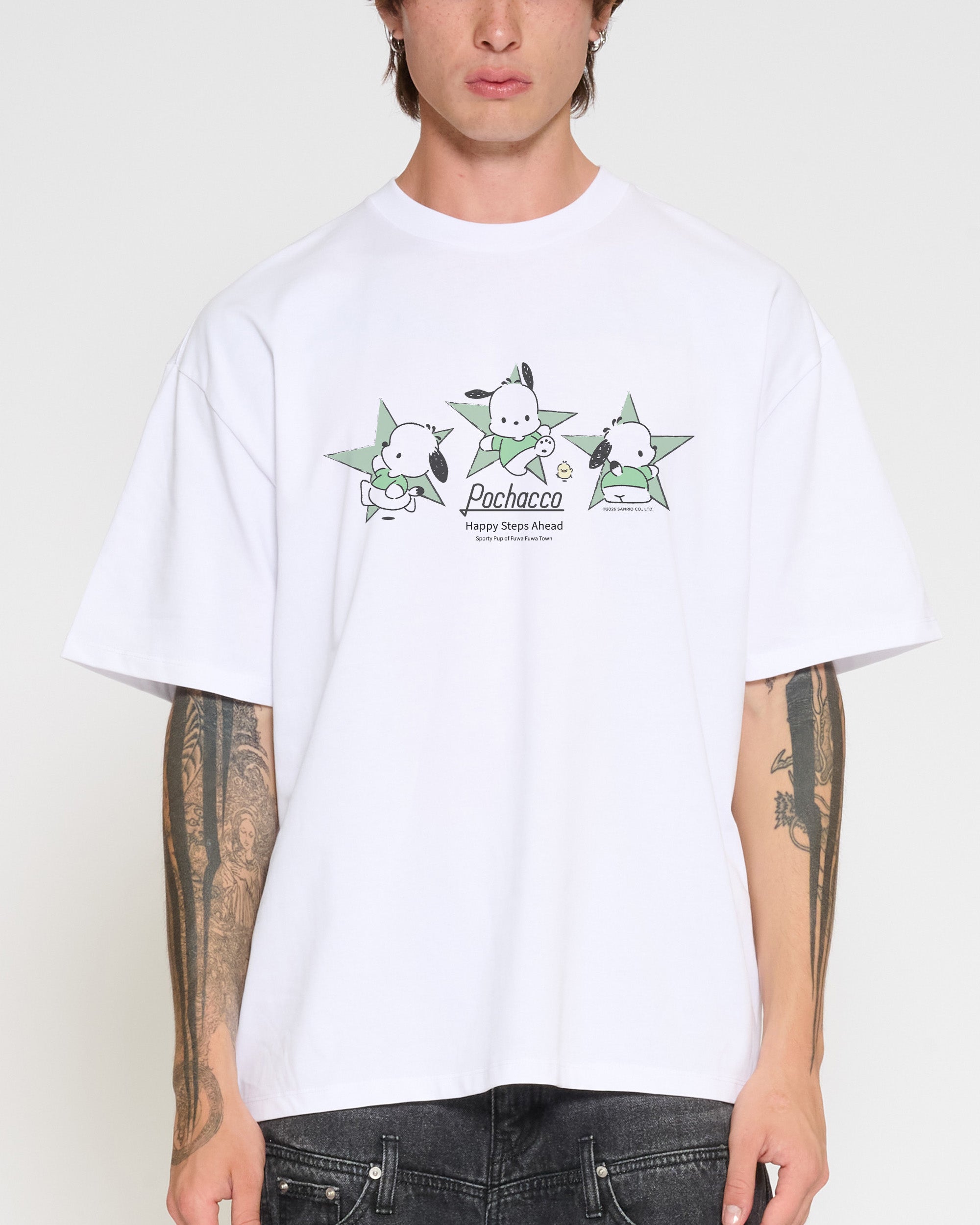 Pochacco Happy Steps Oversized Tee