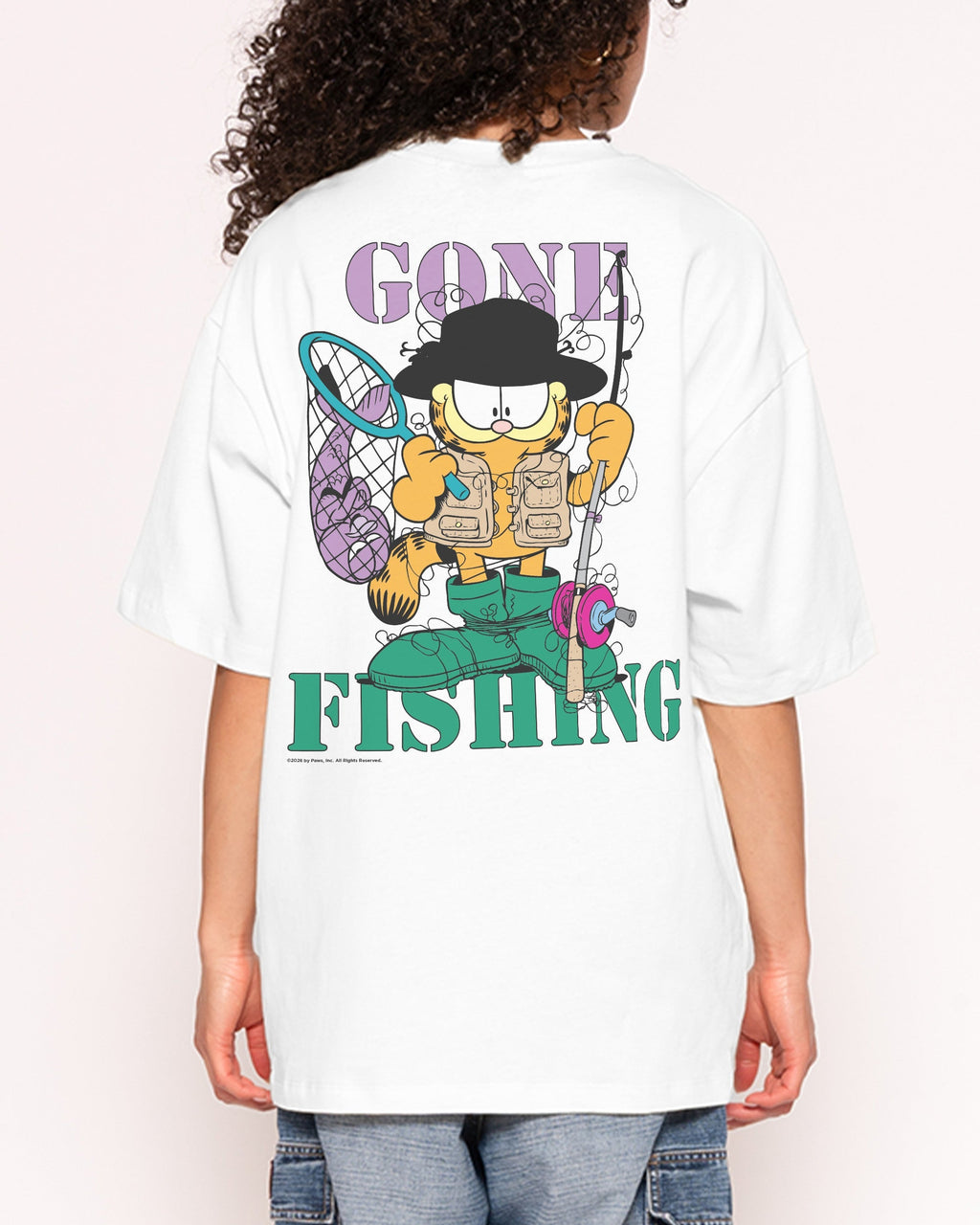 Gone Fishing Oversized Tee