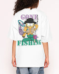 Gone Fishing Oversized Tee