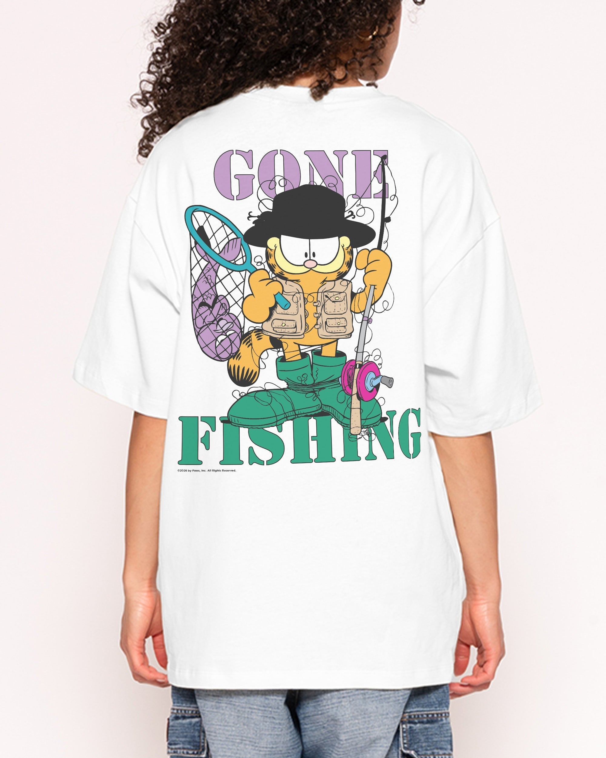 Gone Fishing Oversized Tee