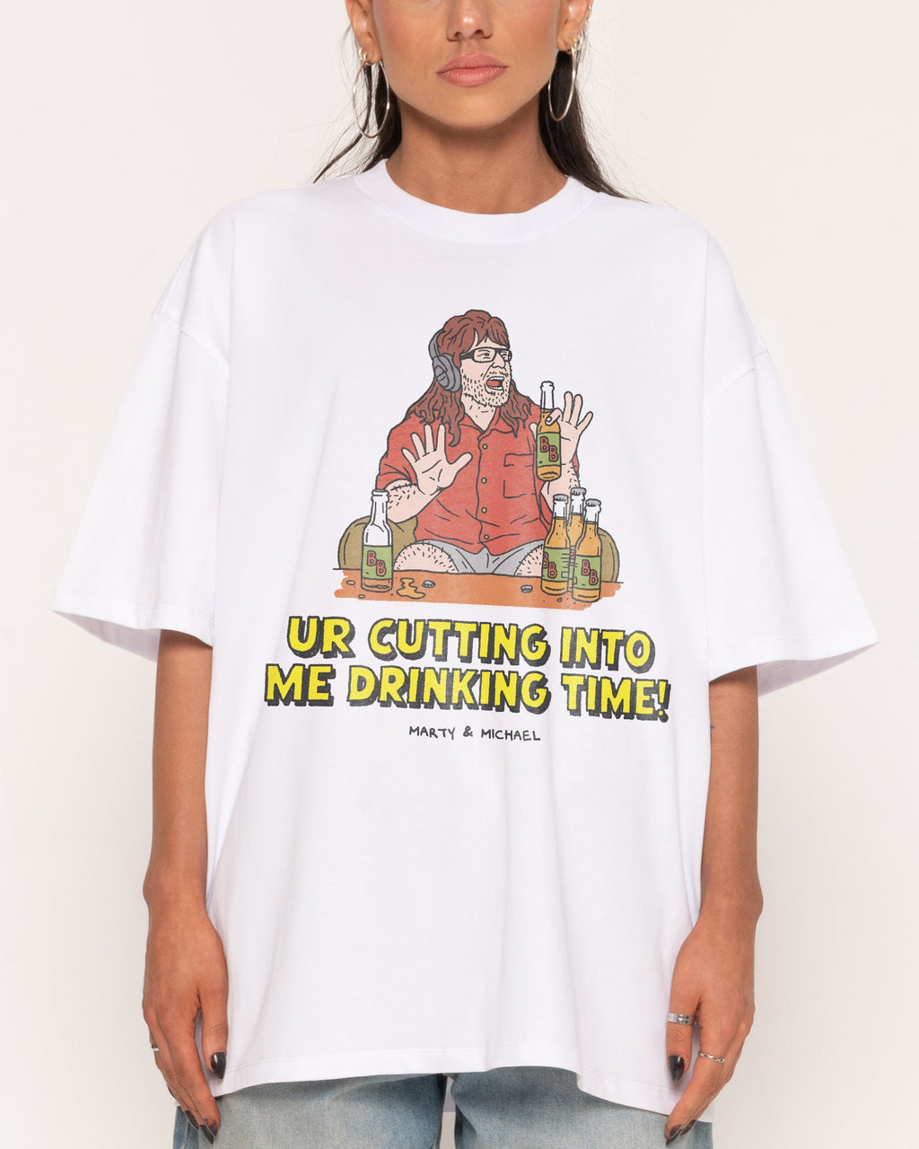 Drinking Time Oversized Tee