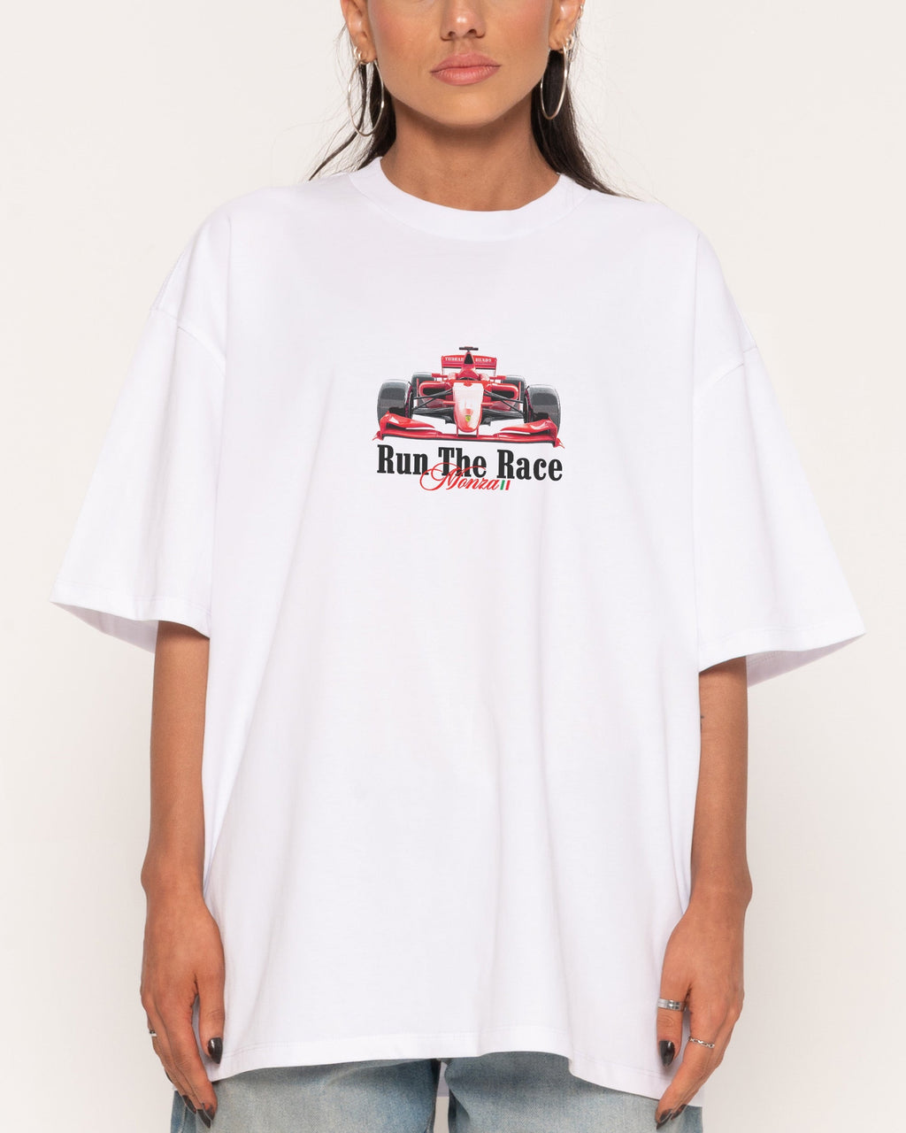 Run the Race Oversized Tee