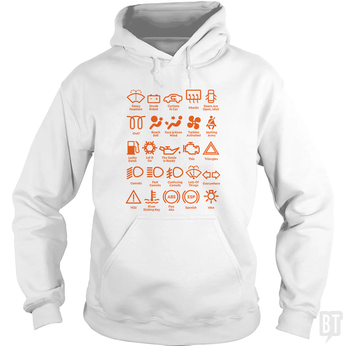 Car Dashboard Lights Hoodie