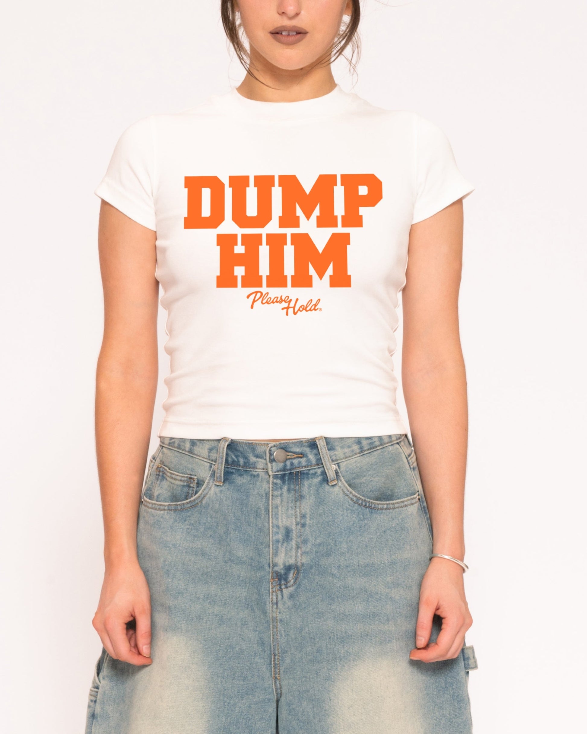 Dump Him Longline Baby Tee