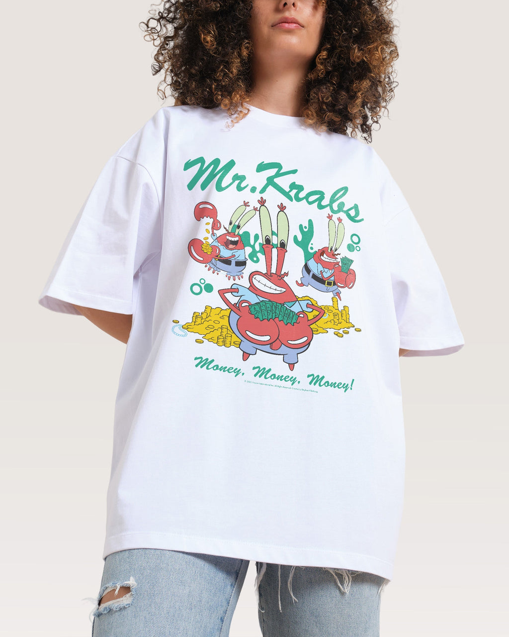 Money Man Krabs Oversized Tee