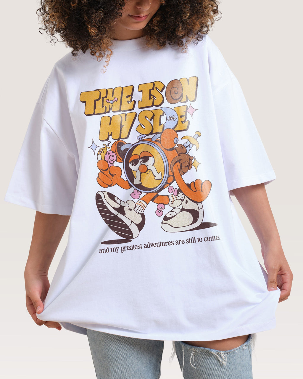 Time is on My Side Oversized Tee