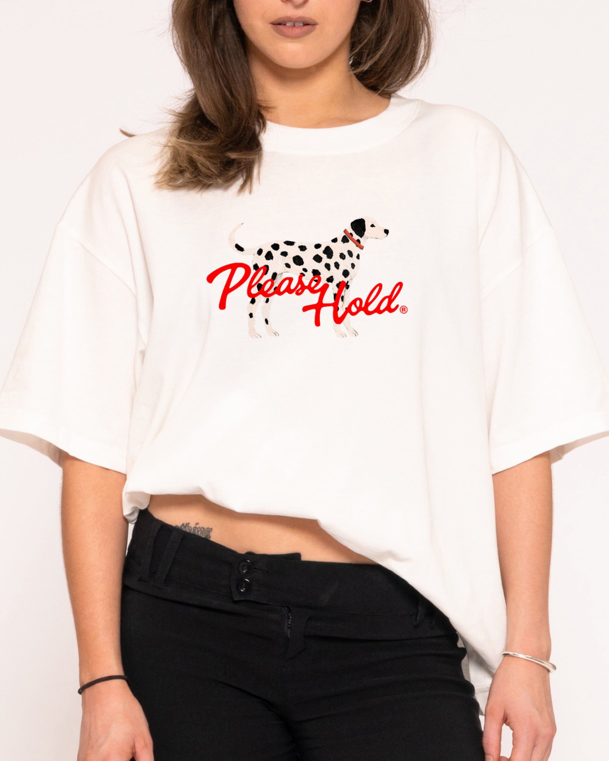 Dalmatian Boxy Crop Tee