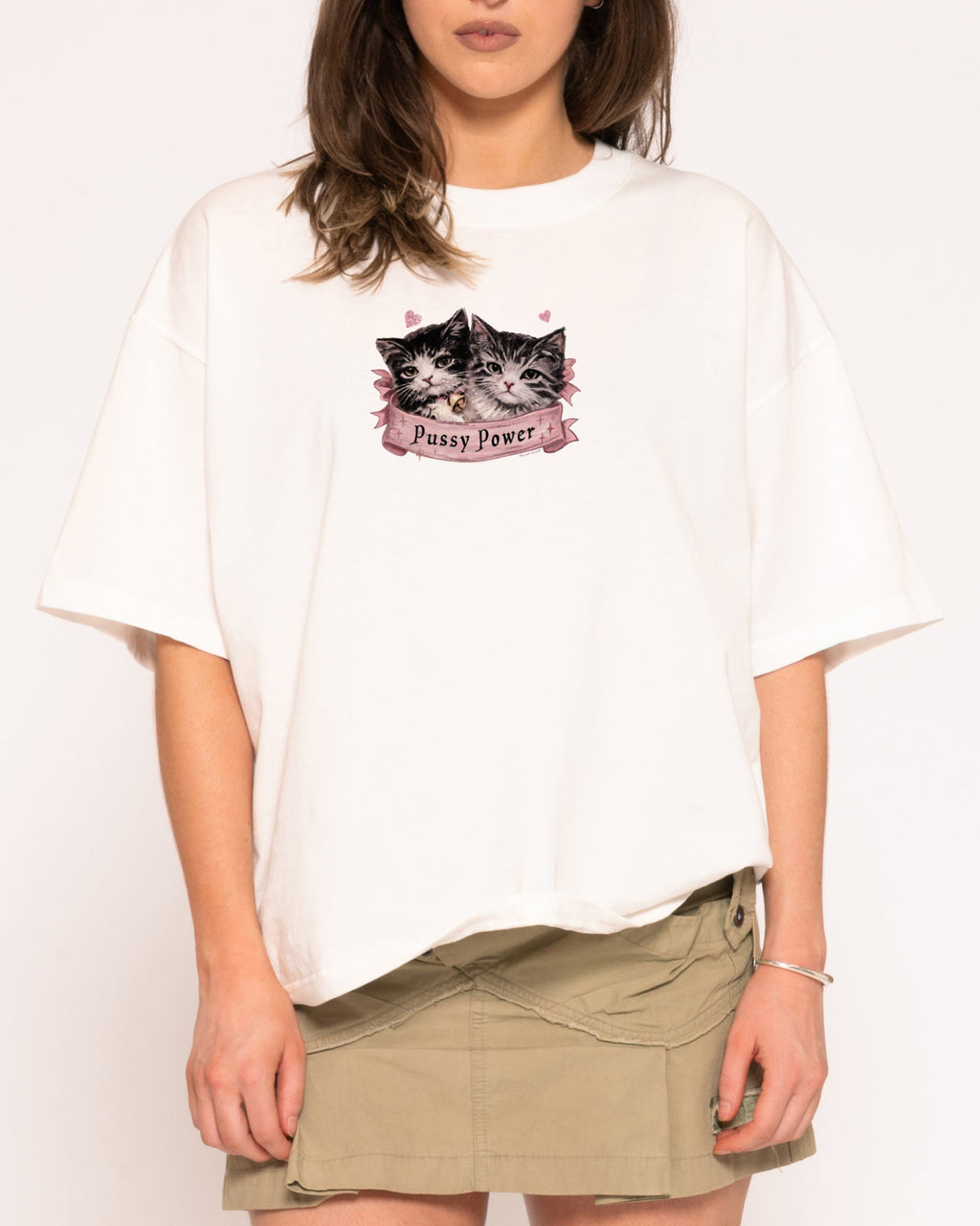 Pussy Power Boxy Crop Tee