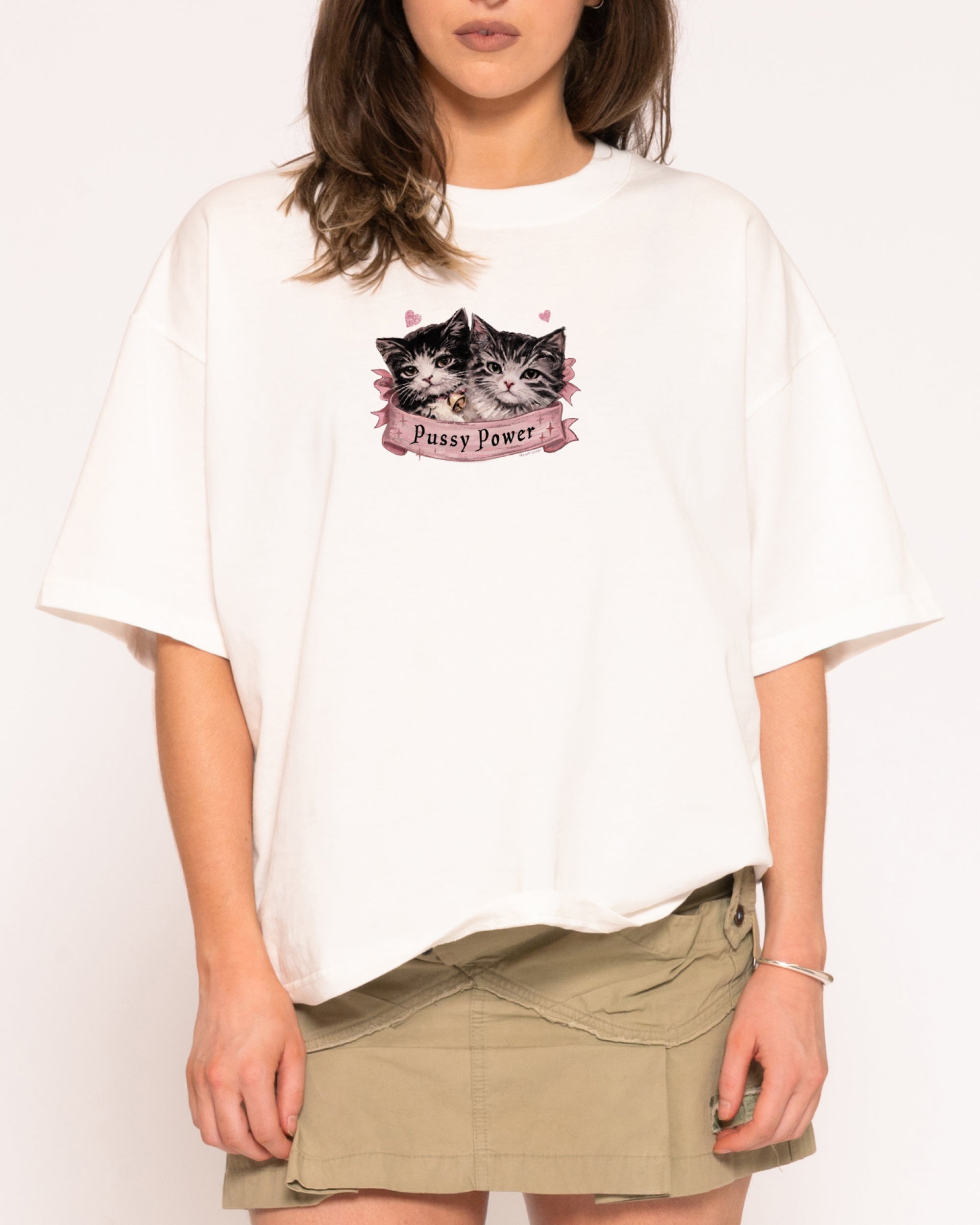 Pussy Power Boxy Crop Tee