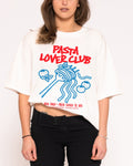 Pasta Lover Club Boxy Crop Tee
