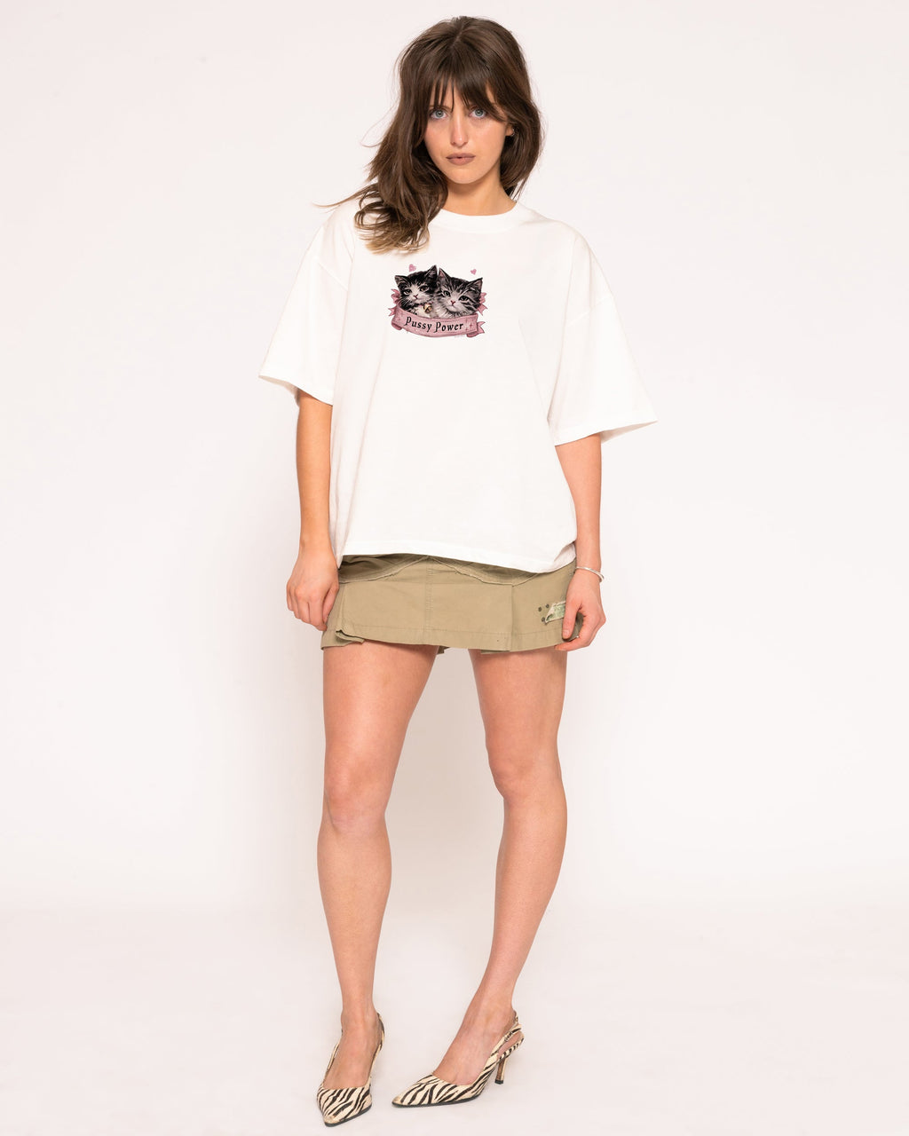 Pussy Power Boxy Crop Tee