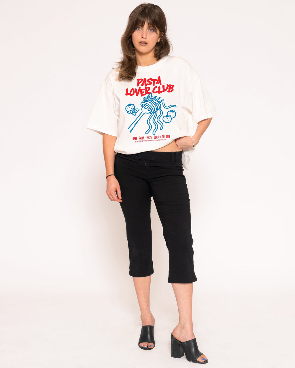 Pasta Lover Club Boxy Crop Tee