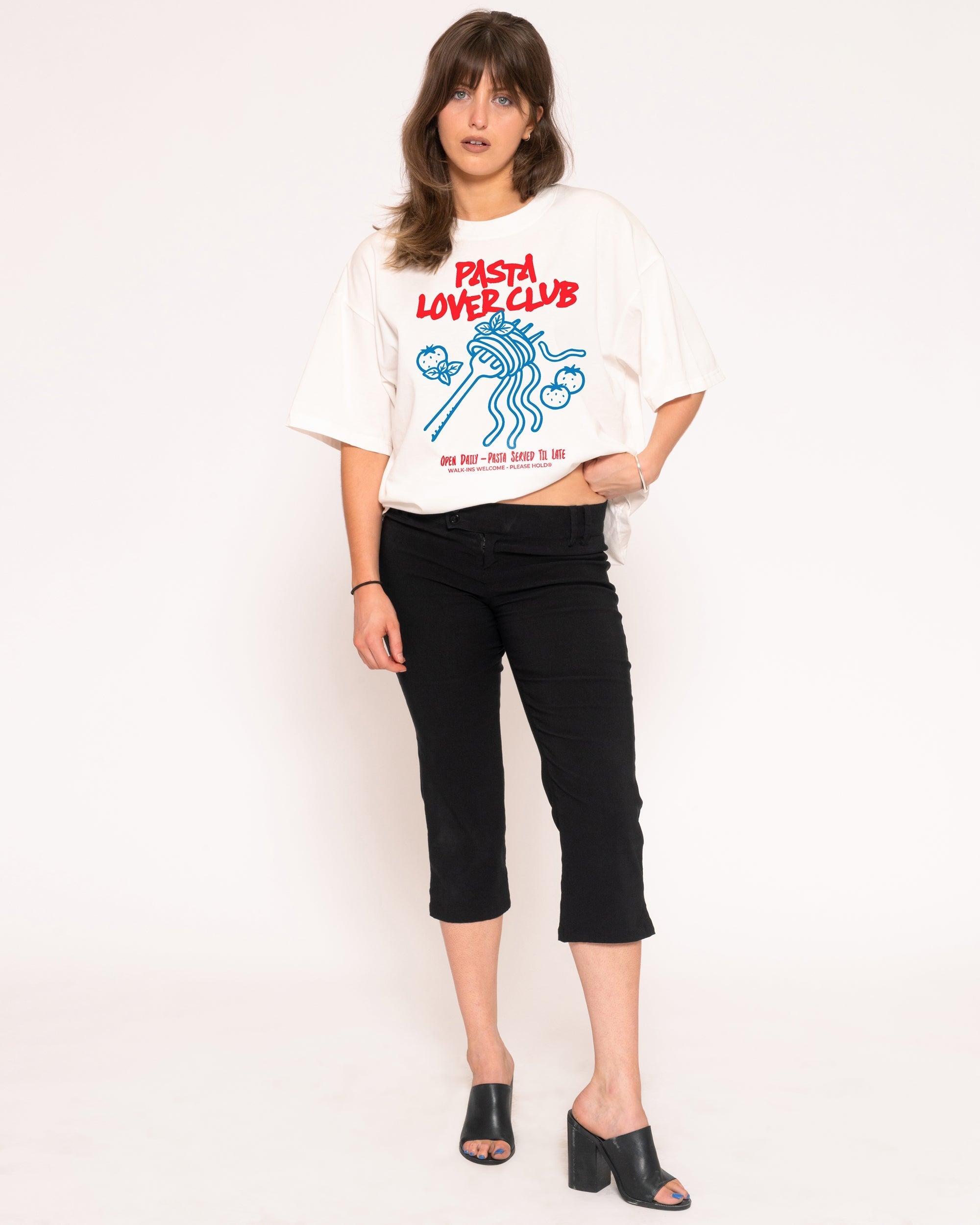 Pasta Lover Club Boxy Crop Tee
