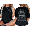 Wizard Castle Book Shirt HP Shirt Family Vacation Shirts Pottery Wizard School Bookworm Bookish Reading Shirt Best T-Shirts