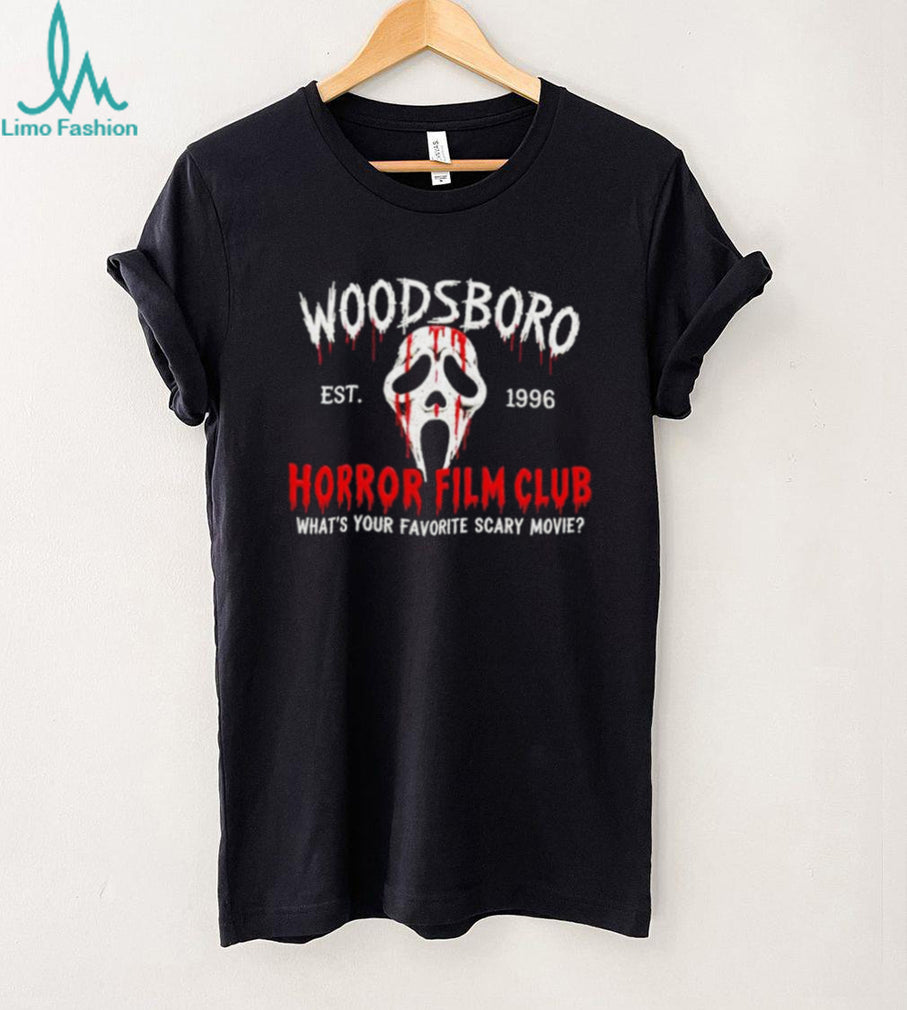 Woodsboro Horror Film Club What’s Your Favorite Scary Movie shirt