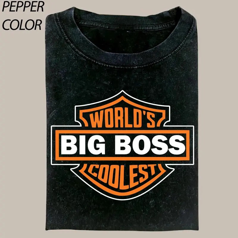 World'S Coolest Big Boss Shirt Motorcycle Mama Funny & T-Shirts