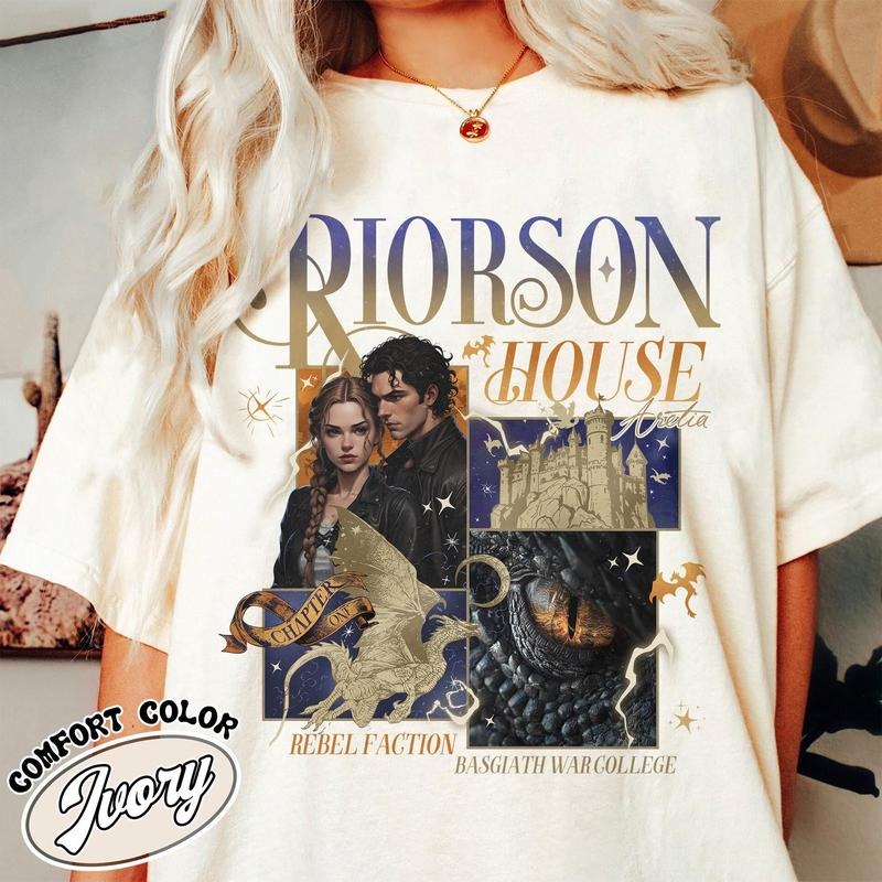 Xaden Riorson House Shirt Fourth Wing Iron Flame Shirt Rebecca Yarros Fourth Wing Shirt Book Tok Book Lover T-Shirts