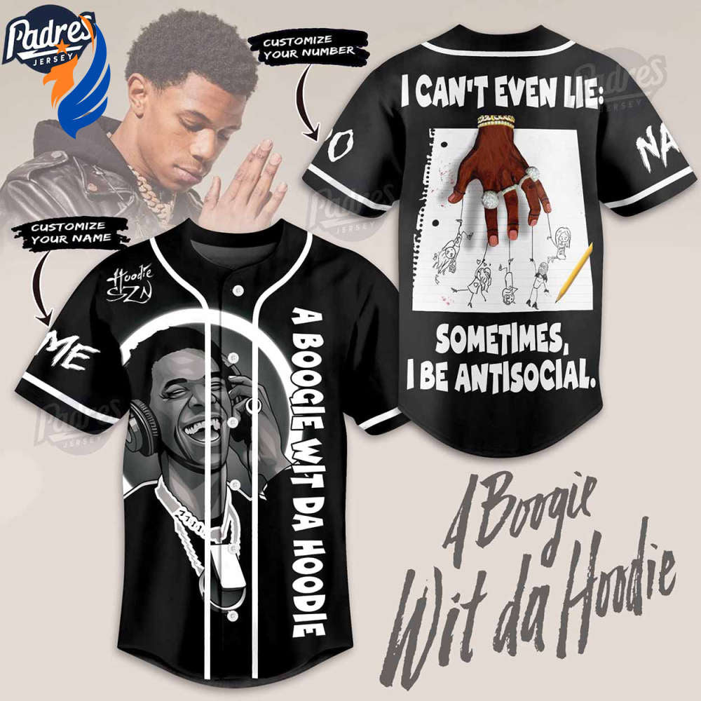 Stand out in style with a custom A Boogie Wit Da Hoodie baseball jersey - Bafud