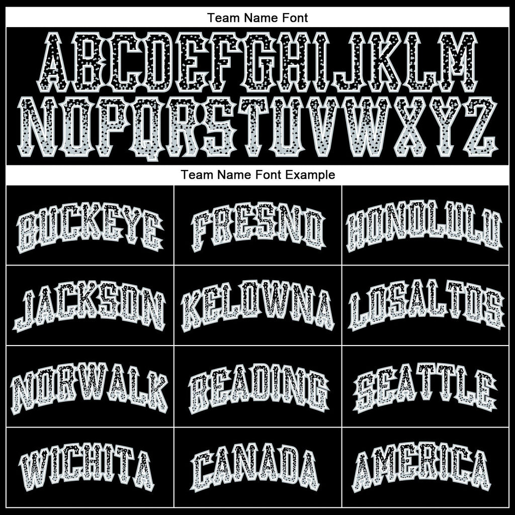 Custom Black Silver-White Authentic Drift Fashion Baseball Jersey
