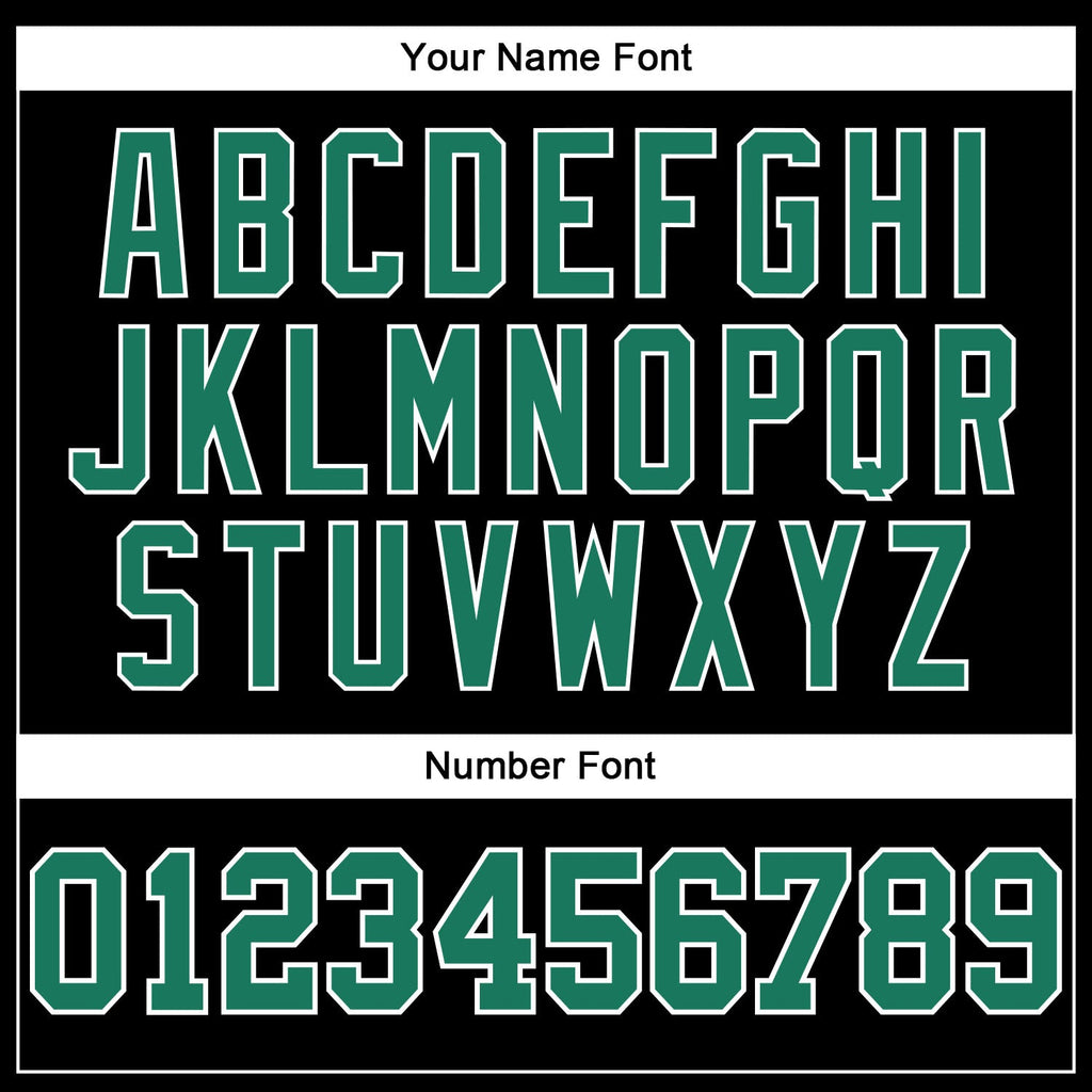 Custom Black White Pinstripe Kelly Green-White Authentic Basketball Jersey
