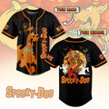 Custom Funny Scooby Doo Halloween Black Baseball Jersey
