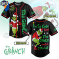Custom Grinch Christmas Baseball Jersey - Bafud