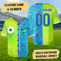 Custom Name And Number Monster Inc Mike Wazowski And Sully Basketball Jersey
