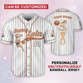 Custom Name Bunny Lola Jersey Orange White Baseball Jersey