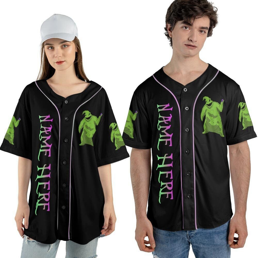 Spooky Custom Name Oogie Boogie Baseball Jersey - Perfect Halloween Christmas Gift - Bafud