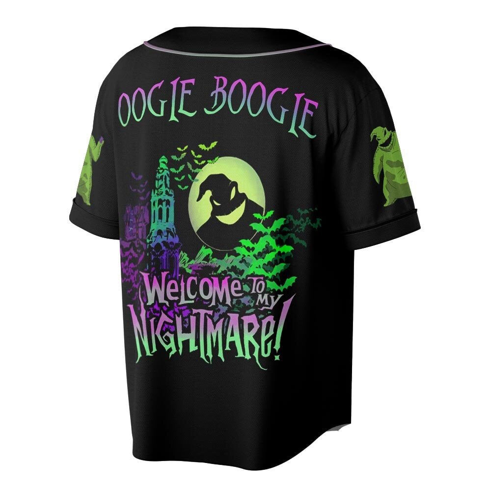Spooky Custom Name Oogie Boogie Baseball Jersey - Perfect Halloween Christmas Gift - Bafud