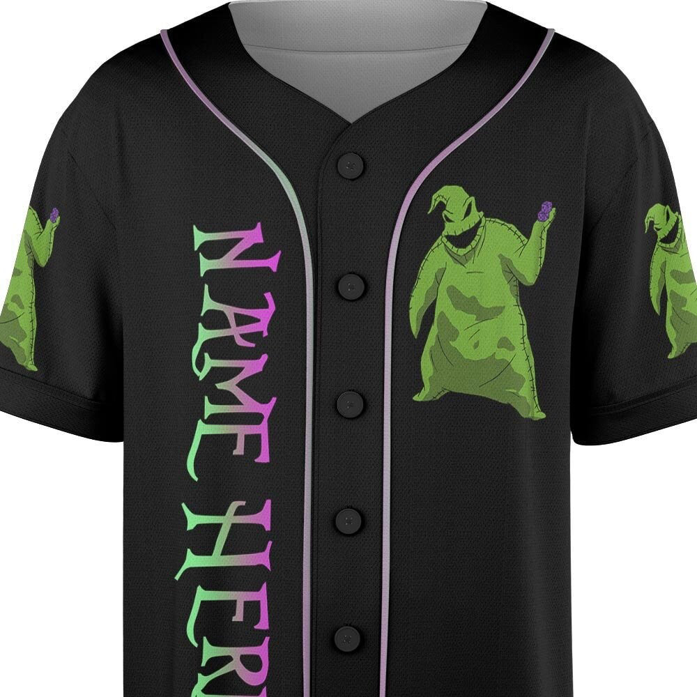 Spooky Custom Name Oogie Boogie Baseball Jersey - Perfect Halloween Christmas Gift - Bafud