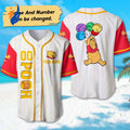 Custom Pooh Baseball & Balloon Basketball Jersey: Personalized Animal Trip Shirt Perfect Pooh Movie Birthday Gift for Kids & Adults - Bafud