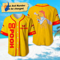 Personalized Pooh Baseball & Basketball Jerseys: Cartoon Character Trip Party Shirt & Magic Kingdom Movie Birthday Gift - Bafud