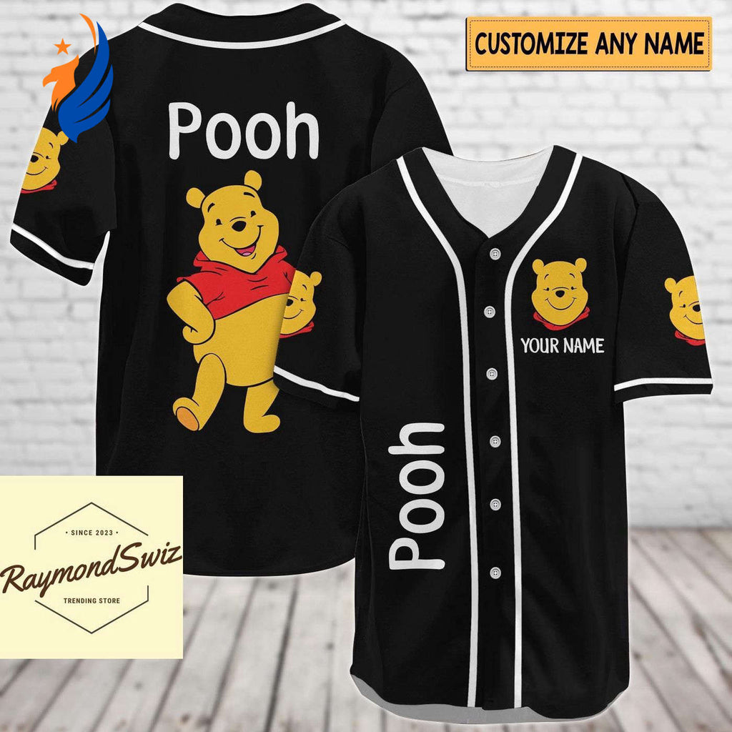 Get Your Custom Pooh Jersey Shirt - Perfect Baseball Shirt for Pooh Bear Fans! - Bafud