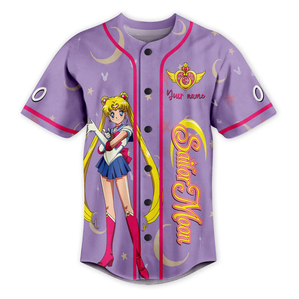 Customized Just A Girl In Love With Her Sailor Moon Pretty Baseball Jersey