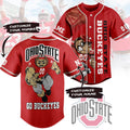 Customized Ohio State Fear The Buckeyes Baseball Jersey For Fans