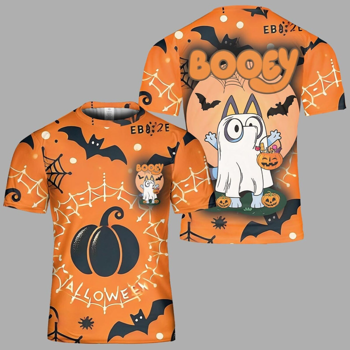 Cute Booey Orange 3D Print Shirt, Halloween Costume Family Group T-Shirt For Kids &amp; Adults