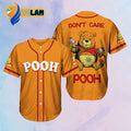 Stylish Don t Care Pooh Baseball Jersey - Trendy Design for Baseball Lovers - Bafud