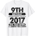 Year Old Vintage 2017 Limited Edition 9th Birthday Unisex T-shirt, Sweatshirt, Hoodie (1)